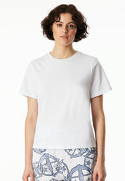 Schlafshirt aus Baumwolle - 100-weiss - Weiß