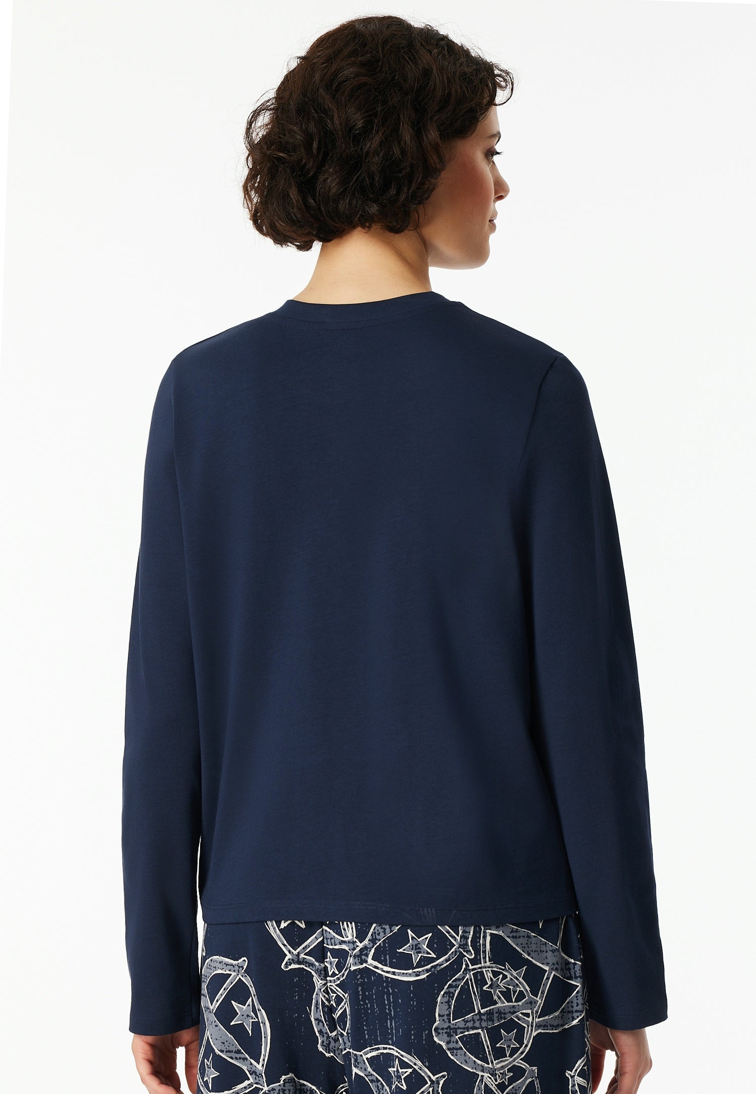 Schlafshirt aus Baumwolle - 801-admiral - Blau