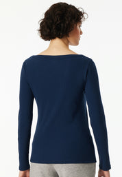 Langarmshirt - 801-admiral - Blau