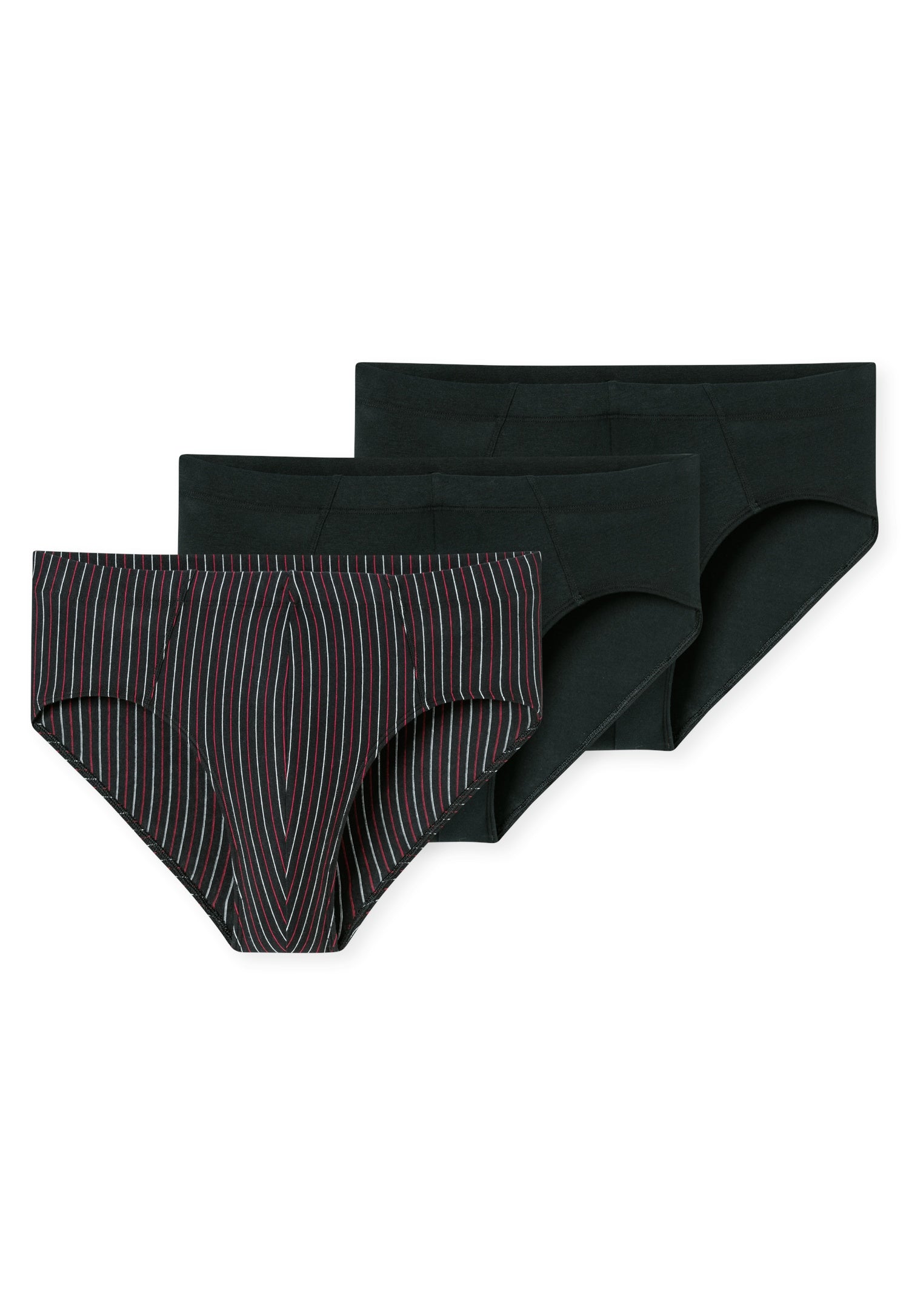 Slips 3er-Pack aus Baumwolle - 909-sortiert 3 - Schwarz