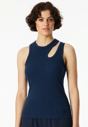 Trägertop mit Cut-Out - 801-admiral - Blau