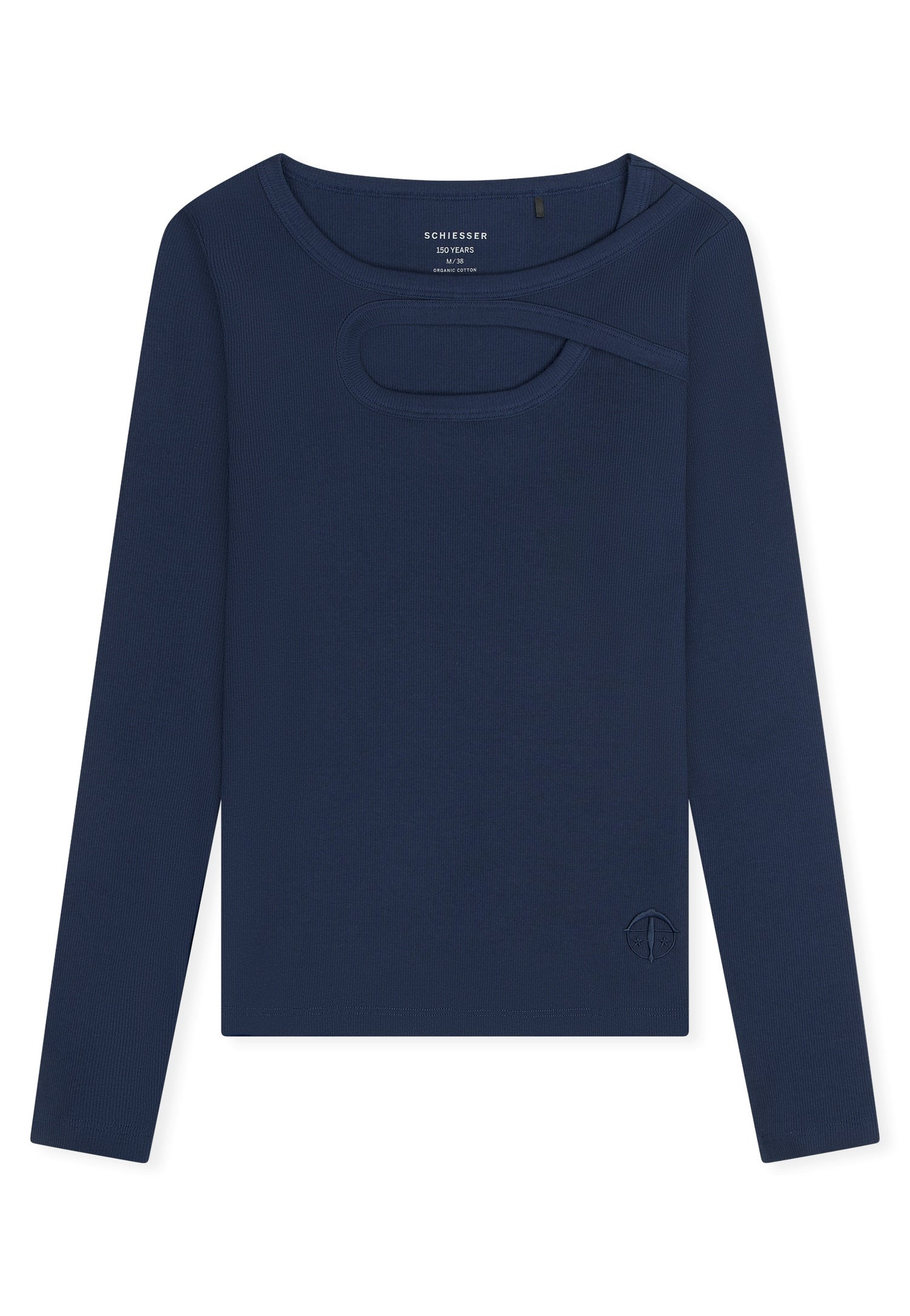 Langarmshirt mit Cut-Out - 801-admiral - Blau
