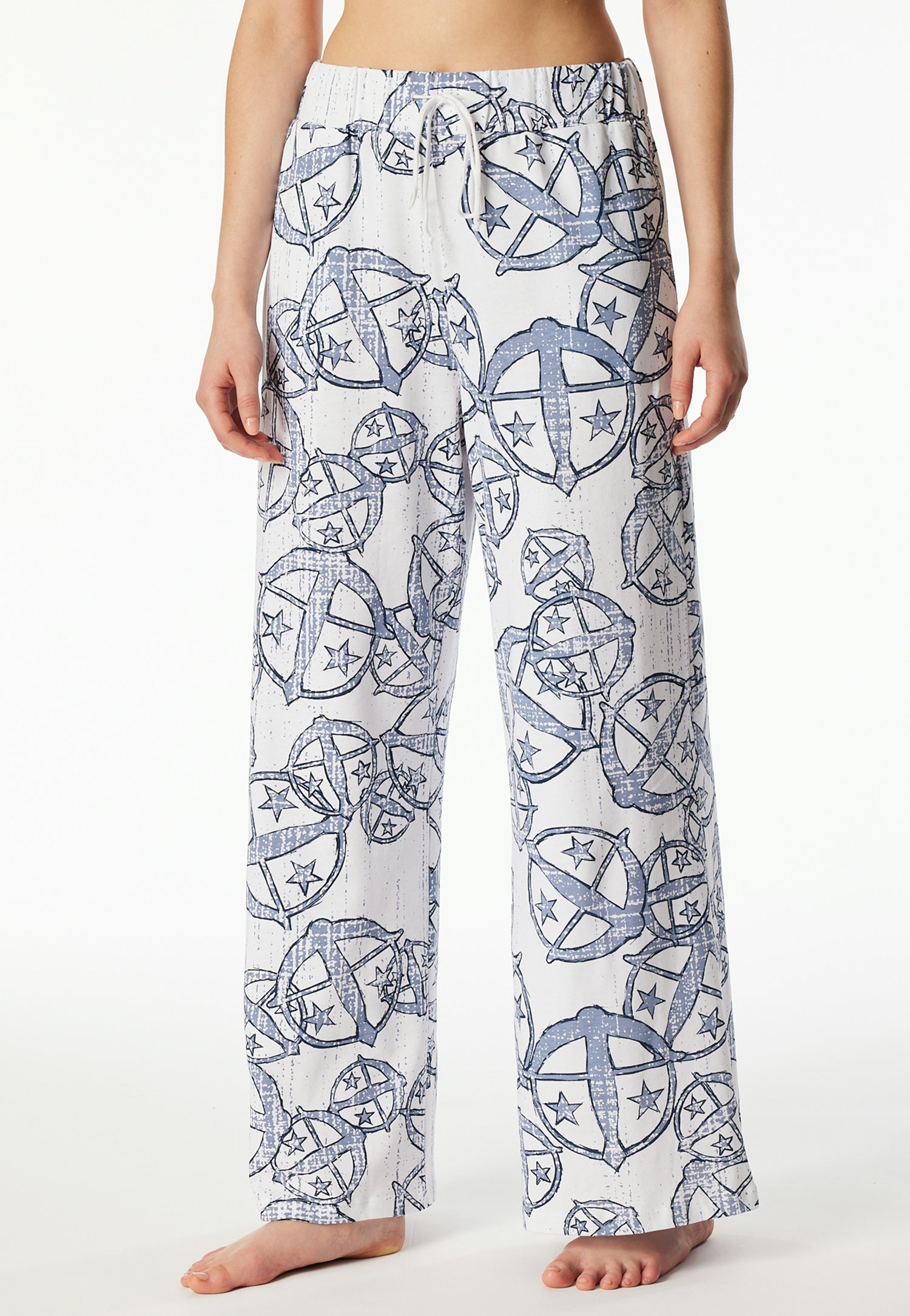 Schlupfhose aus Baumwolle - 904-multicolor 1 - Weiß