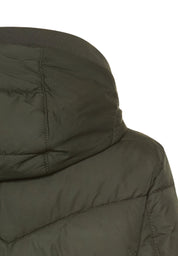 Steppjacke mit abnehmbarer Kapuze - 38-Forest - Grün