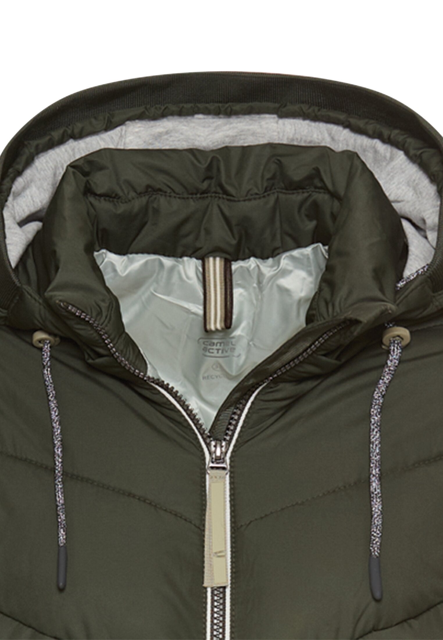 Steppjacke mit abnehmbarer Kapuze - 38-Forest - Grün