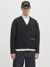 Cardigan - Black - Schwarz