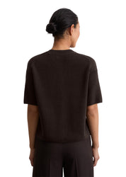 Kurzarm-Cardigan Loose Fit - 796-dark coffee - Braun