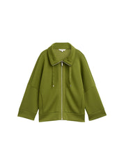 Sweatjacke aus Viskosemix - 38802-deep ivy green - Grün