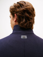 Wollmantel mit Stehkragen - DW5-BLUE - Blau