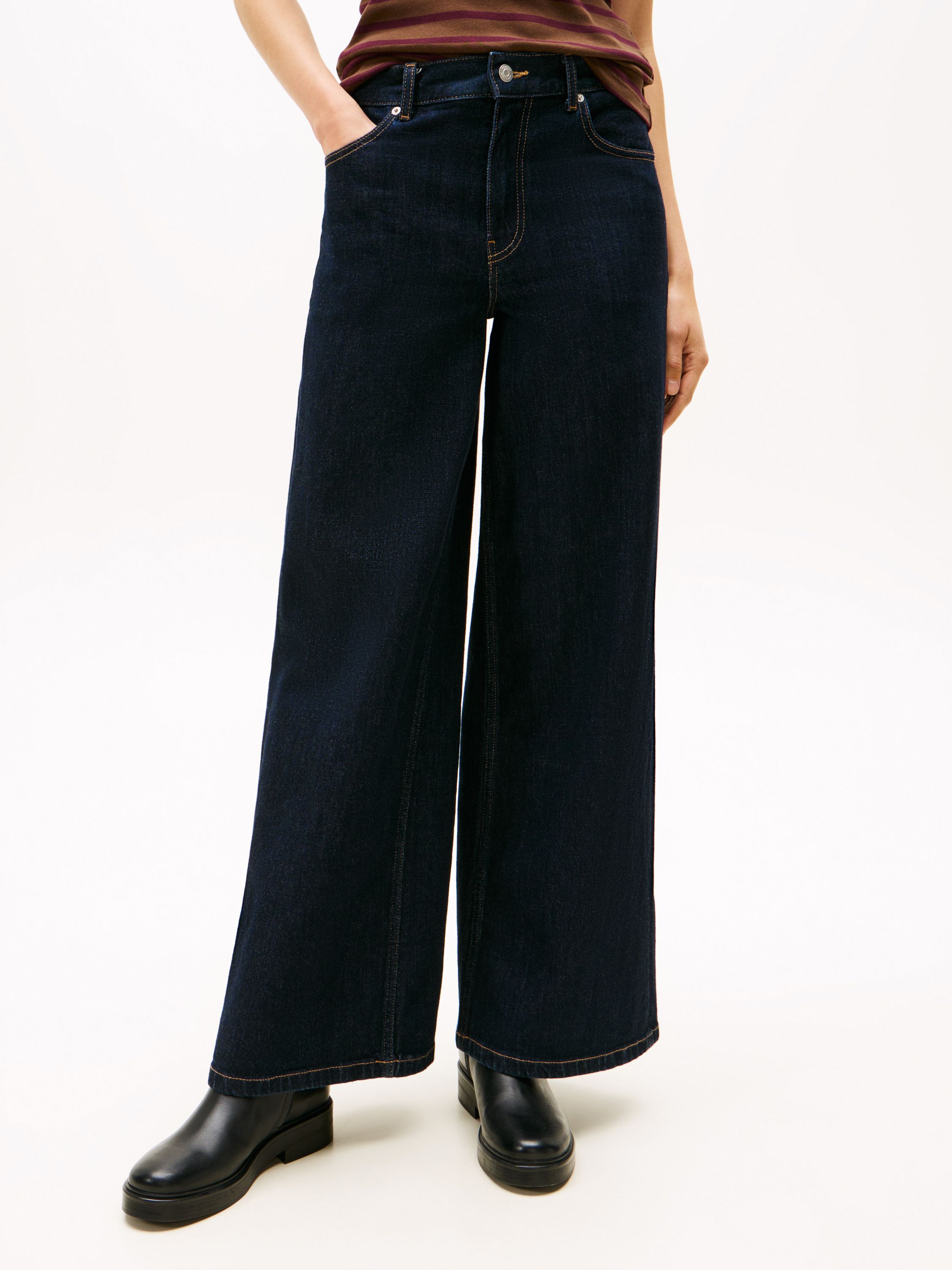 Jeans Wide Leg - 1AP-DENIM - Blau