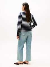 Wendestrickjacke aus Bio-Baumwolle - 0X4-BLUE - Blau
