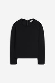 Sweatshirt mit seitlichem Schlitz - 99-schwarz - Braun