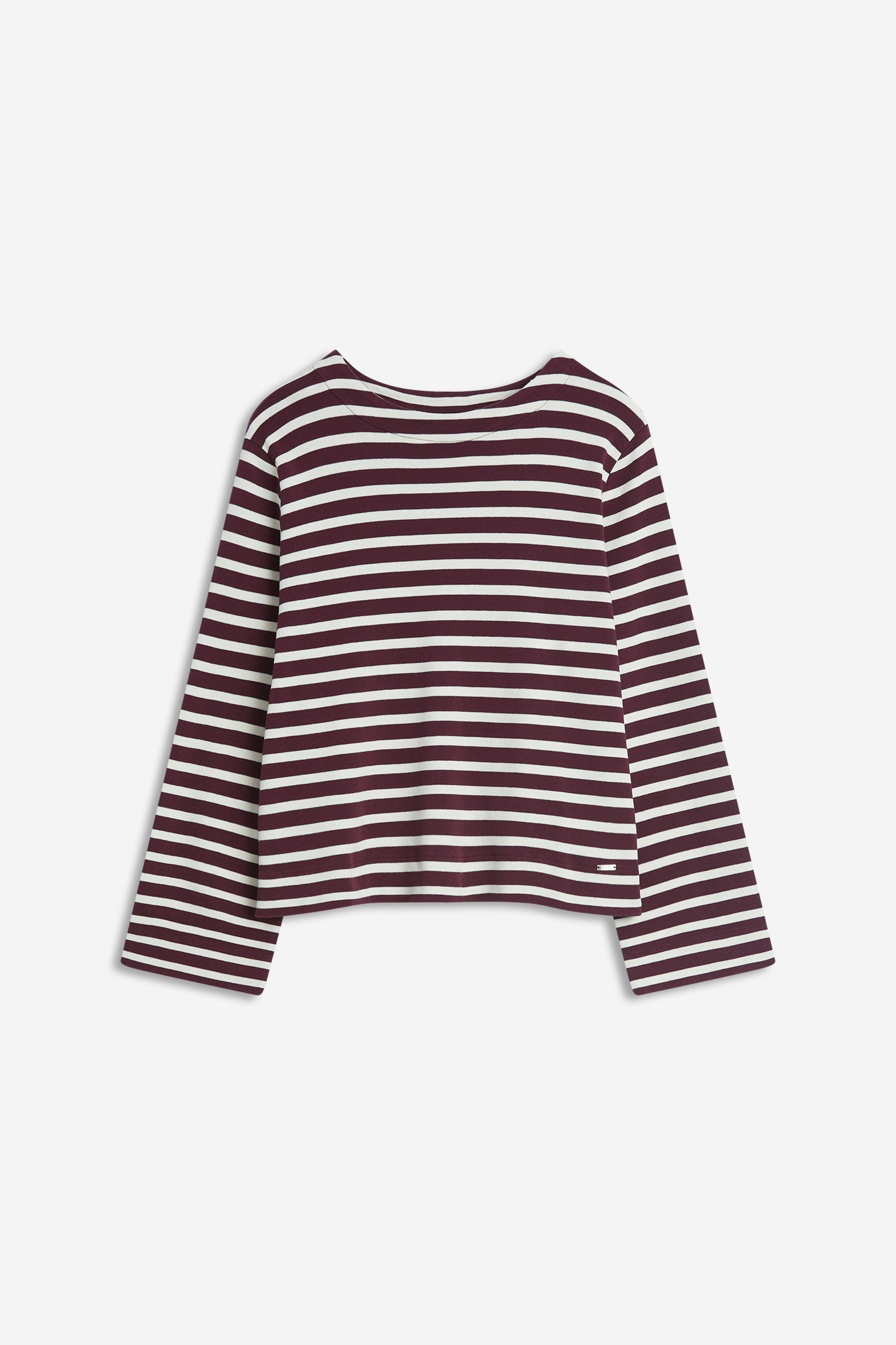 Langarmshirt CITAJA gestreift - 49-dunkelrot - Rot