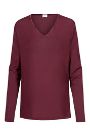 Langarmshirt aus Modal - 1725-boysenberry - Rot