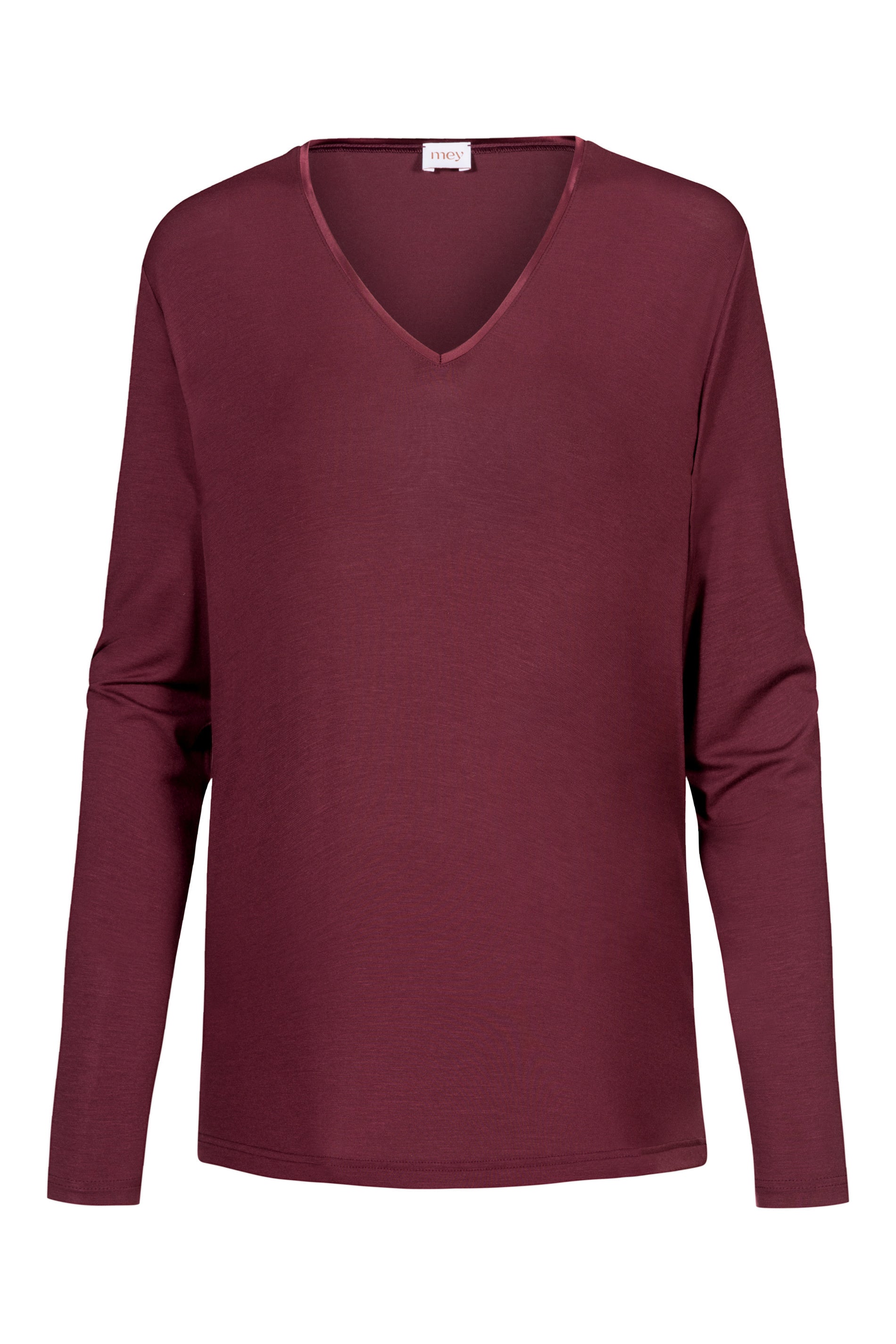 Langarmshirt aus Modal - 1725-boysenberry - Rot