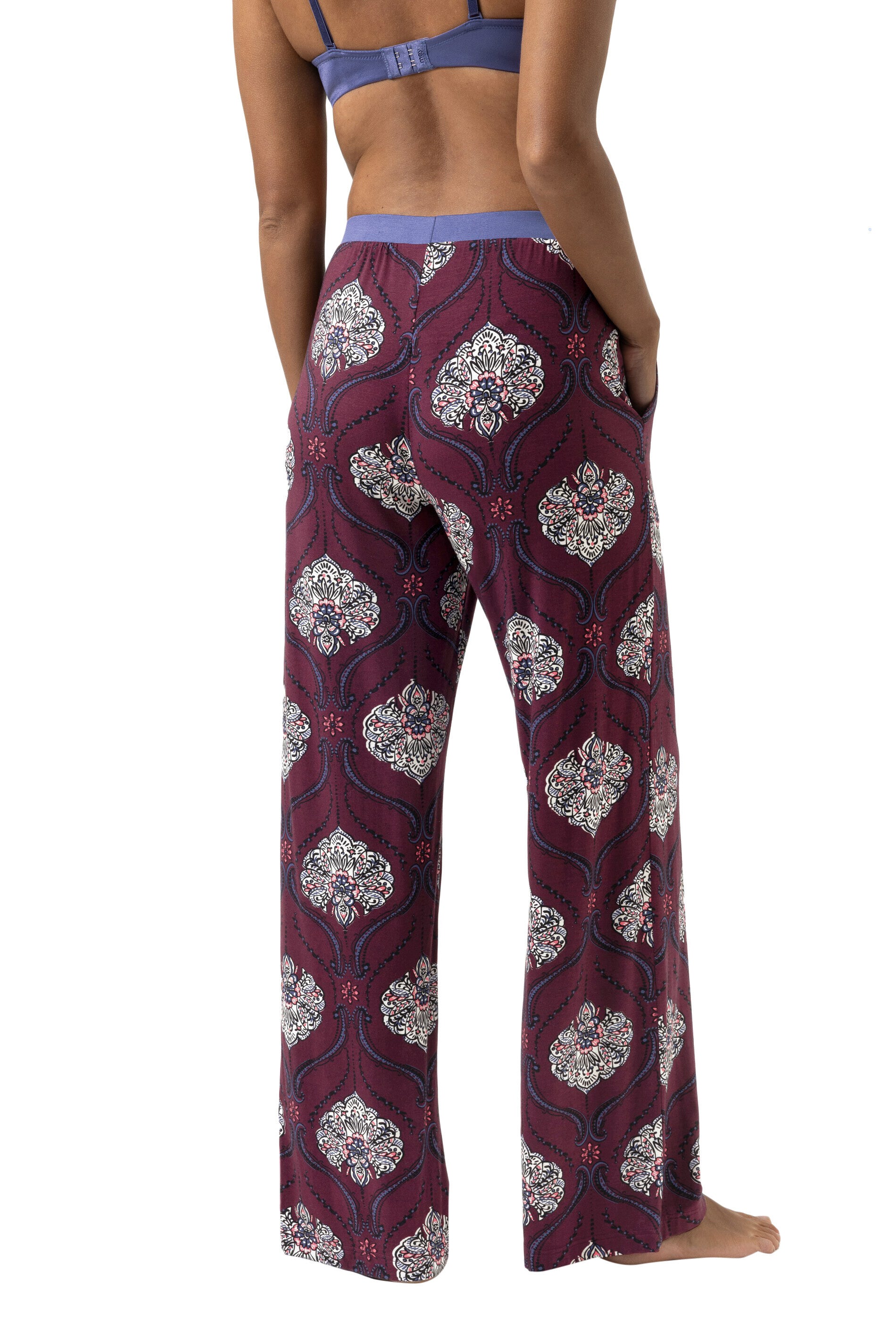 Schlafhose aus Modal - 1725-boysenberry - Rot