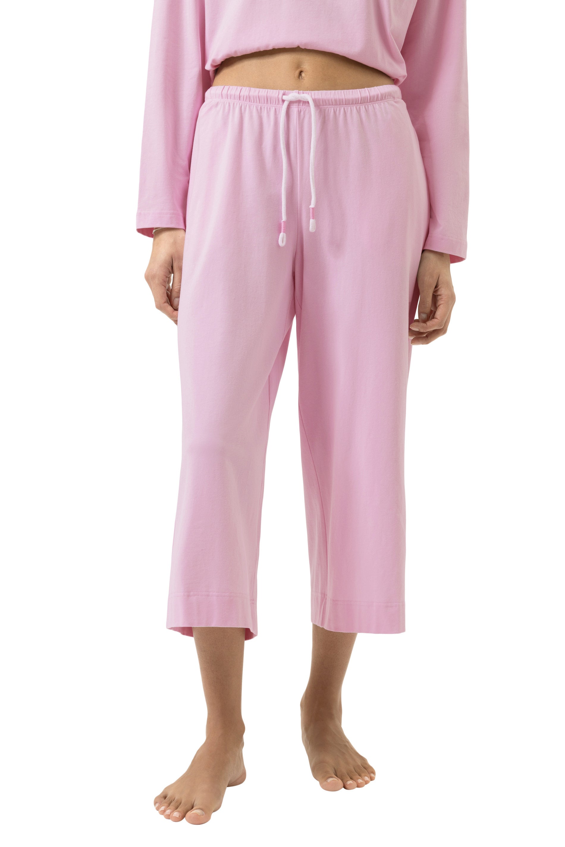 Schlafhose aus Baumwolle - 1718-soft pink - Pink