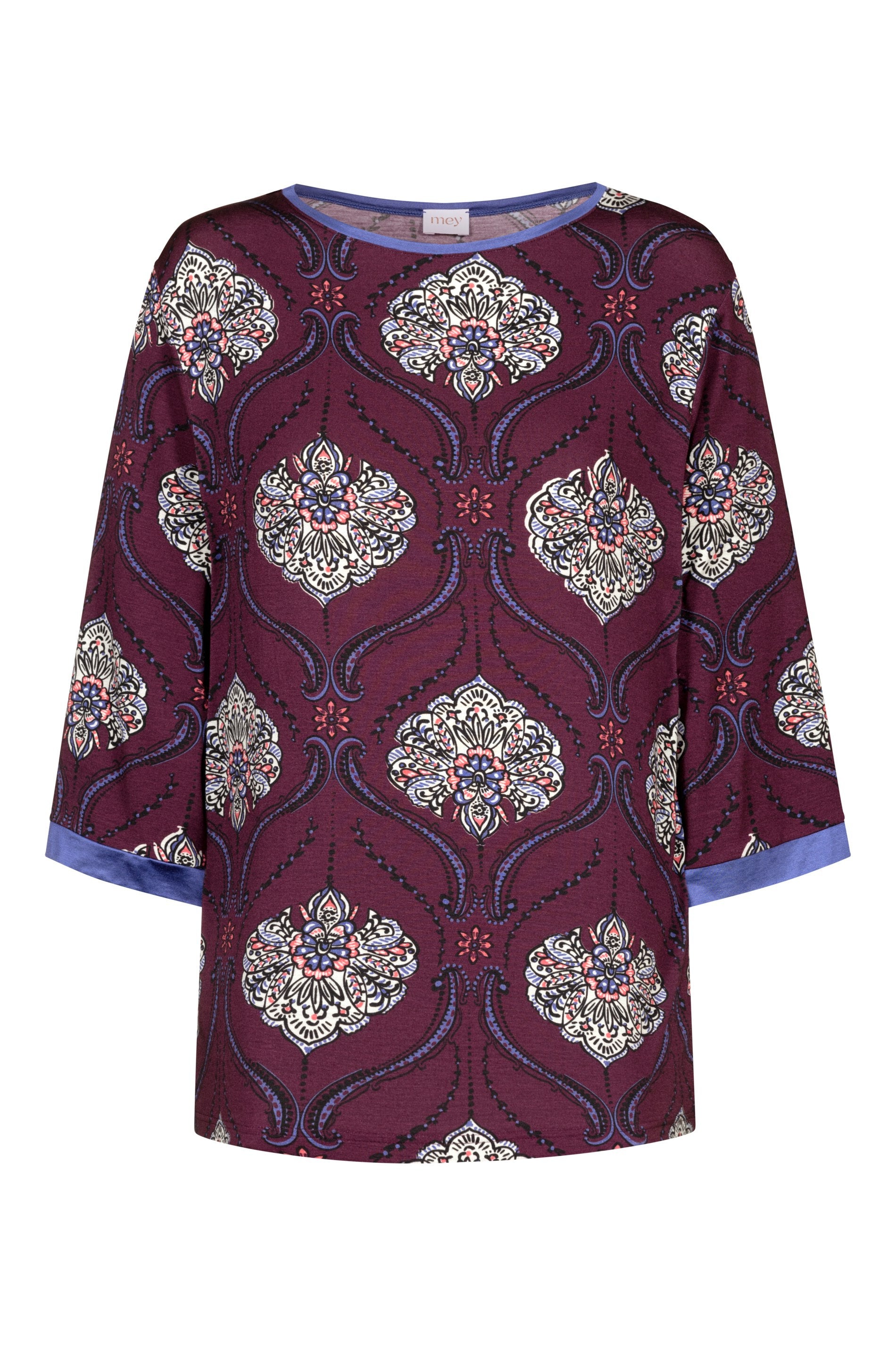 Schlafshirt aus Modal - 1725-boysenberry - Rot