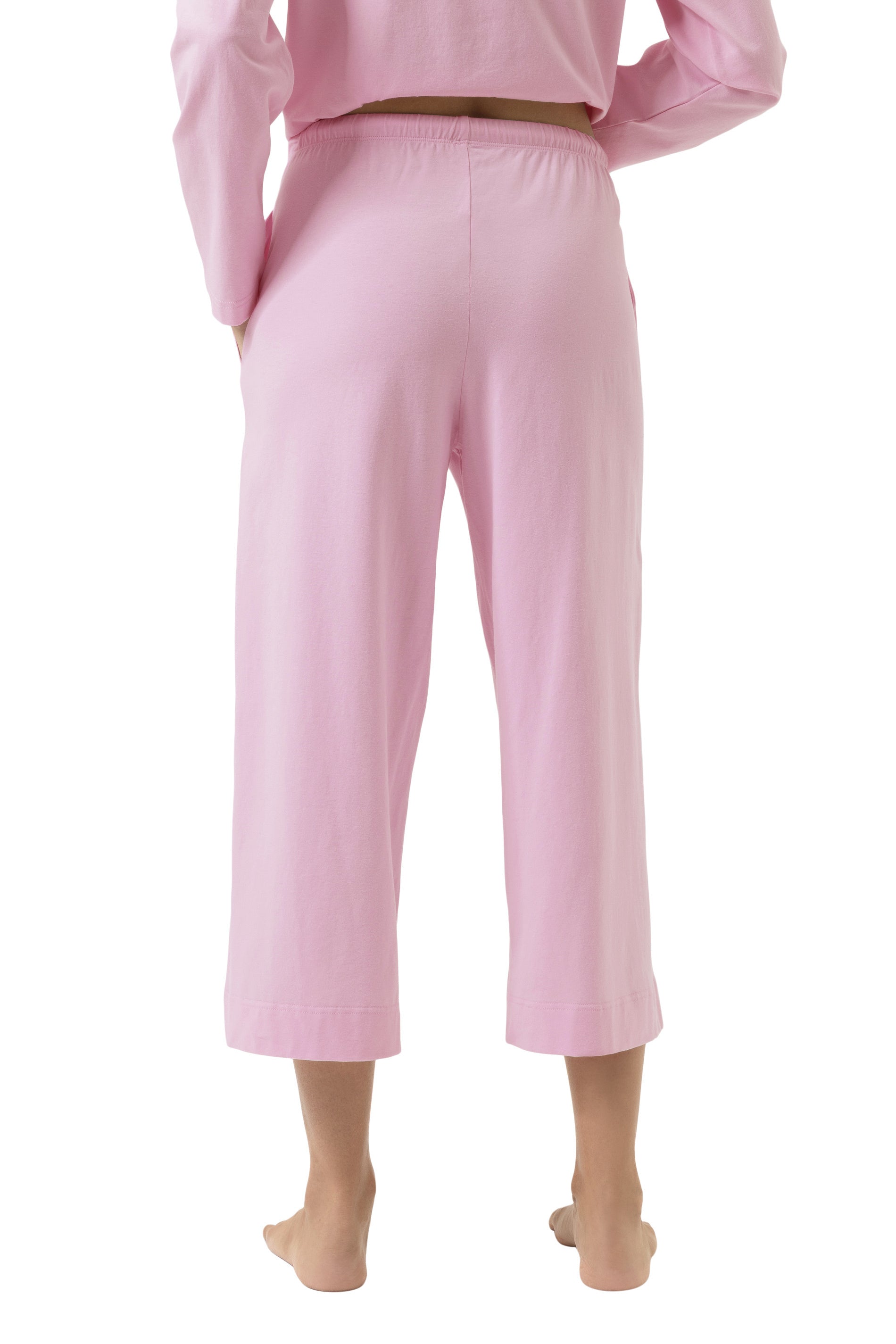 Schlafhose aus Baumwolle - 1718-soft pink - Pink