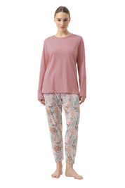 Schlafanzug aus Baumwolle - 1114-bridal rose - Rosa