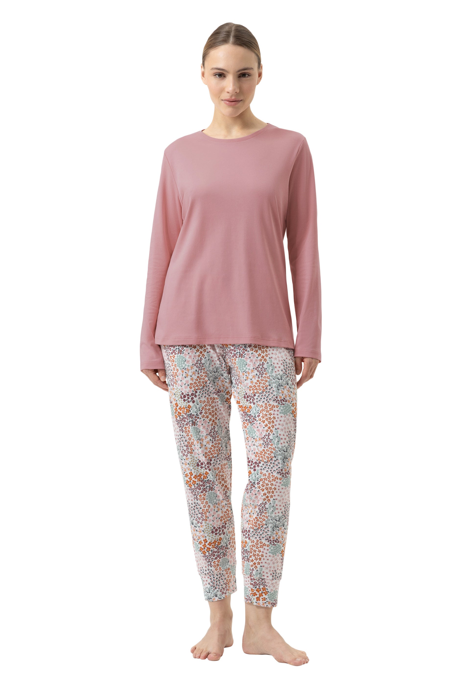 Schlafanzug aus Baumwolle - 1114-bridal rose - Rosa