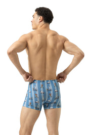 Boxershorts aus Baumwolle - 600-baltic ocean - Blau