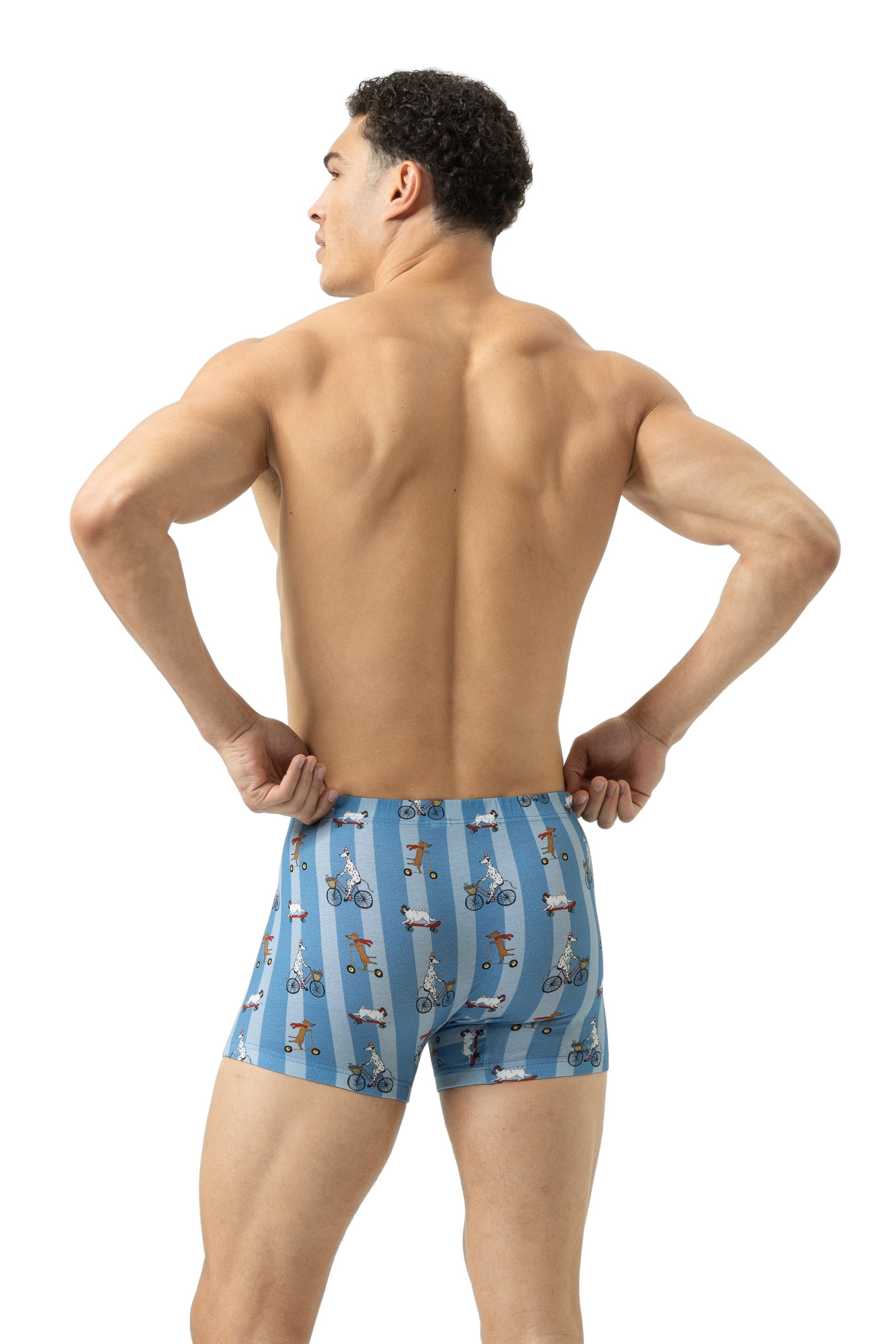 Boxershorts aus Baumwolle - 600-baltic ocean - Blau