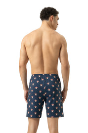 Schlafshorts aus Baumwolle - 668-yacht blue - Blau