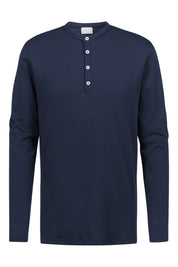 Langarmshirt aus Baumwolle - 668-yacht blue - Blau