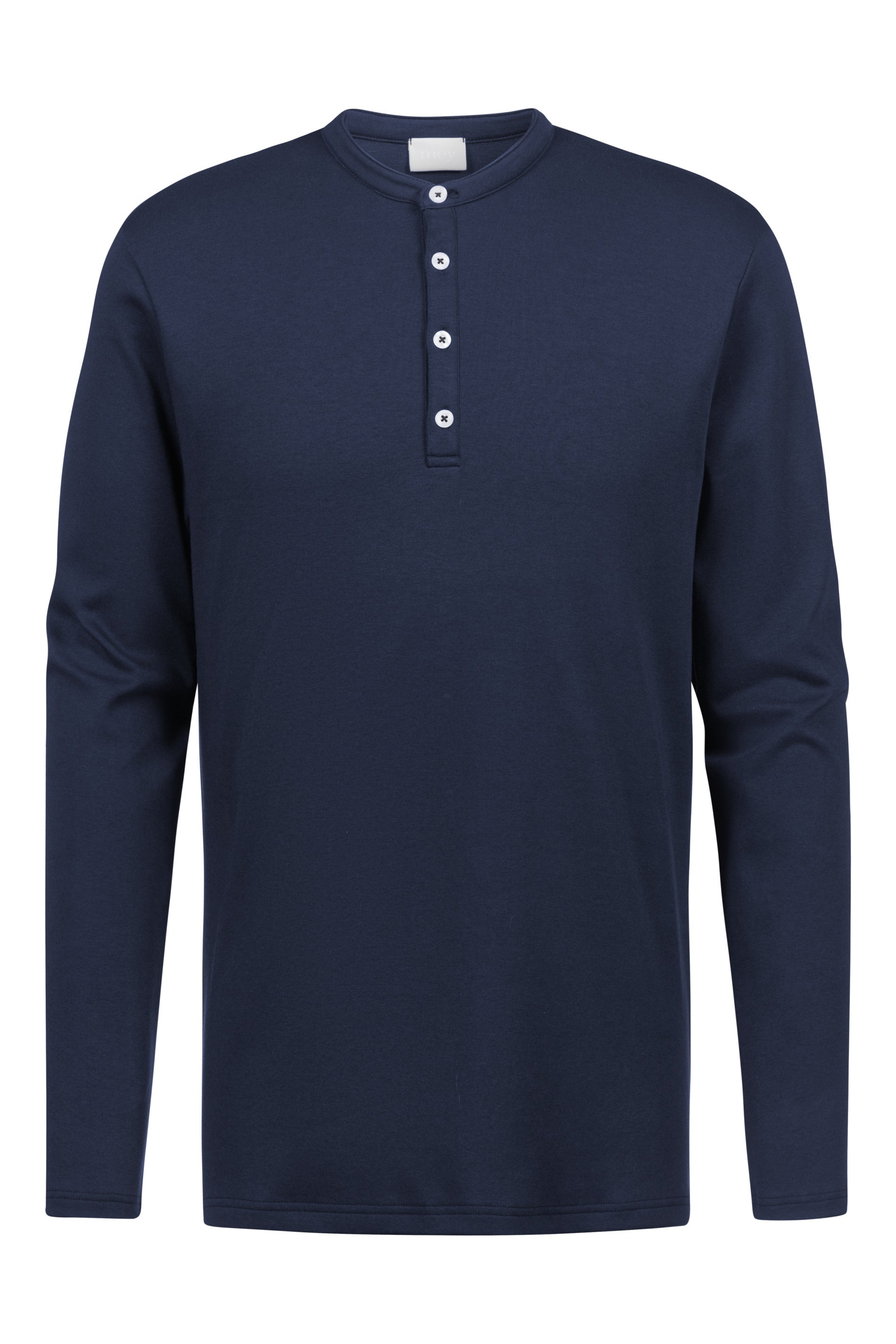 Langarmshirt aus Baumwolle - 668-yacht blue - Blau