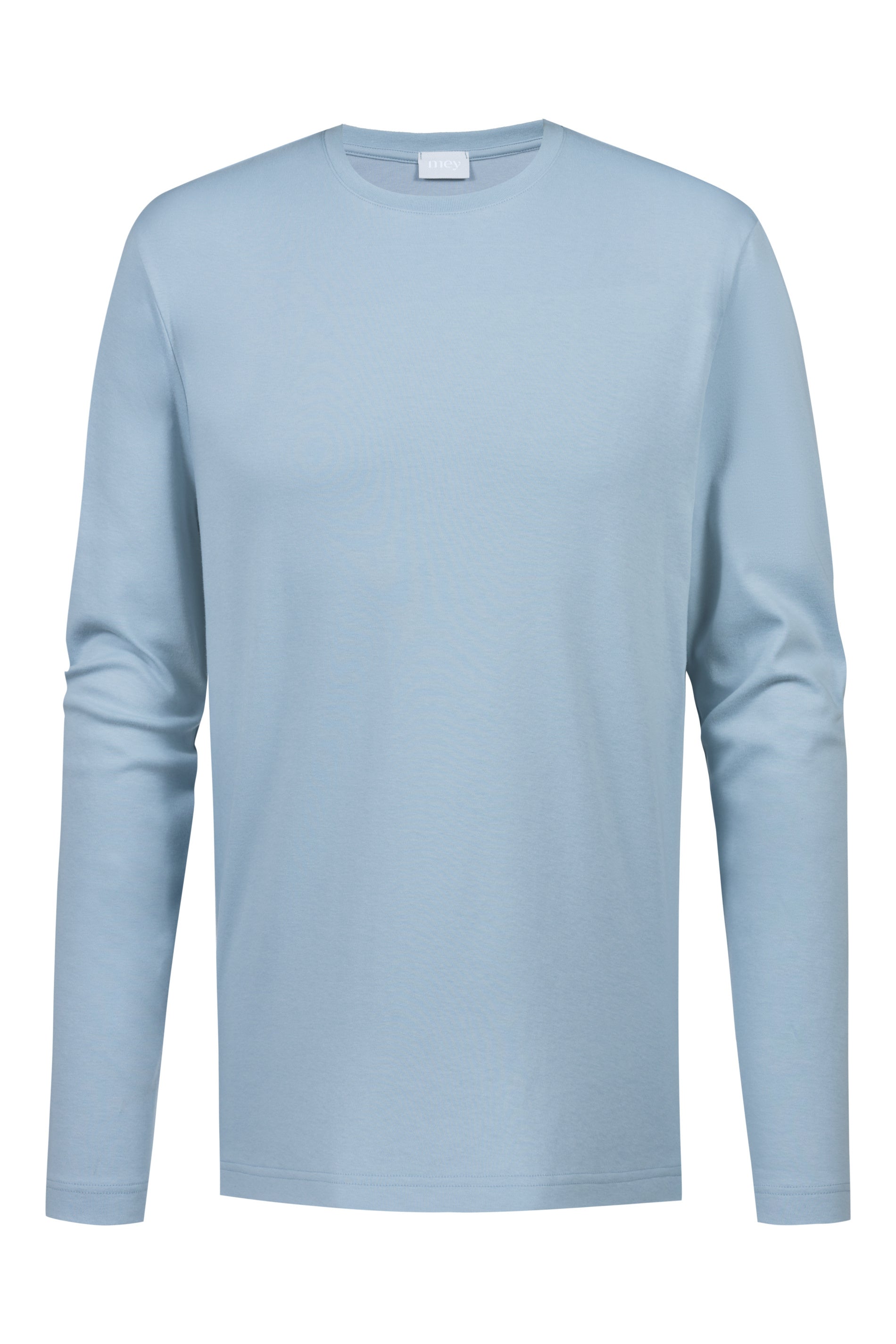 Langarmshirt aus Baumwolle - 605-azzurro - Blau