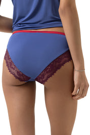 Mini-Slip aus Viskose - 1724-astral night - Blau