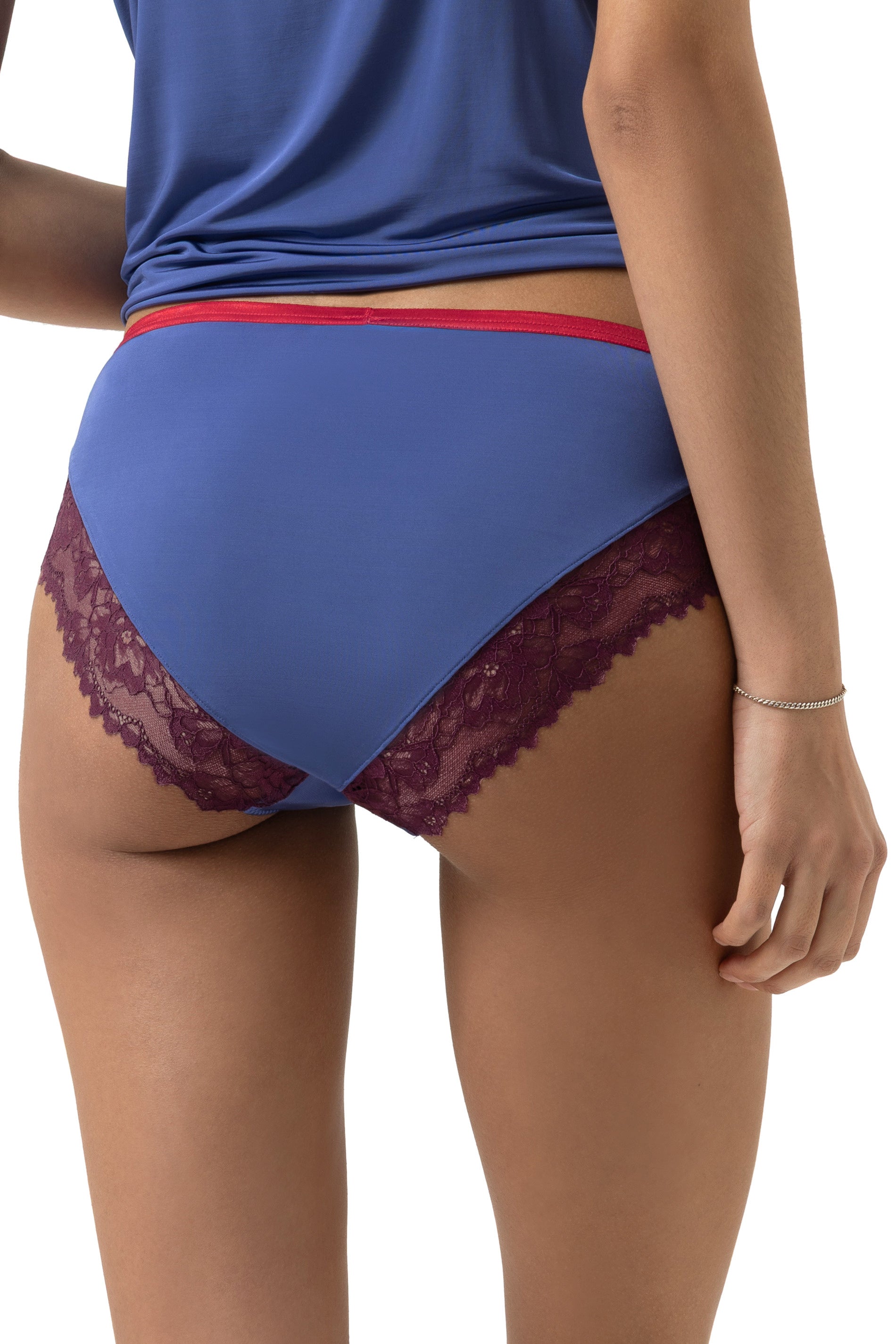 Mini-Slip aus Viskose - 1724-astral night - Blau