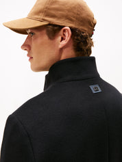 Wollmantel mit Stehkragen - BDS-BLACK - Schwarz