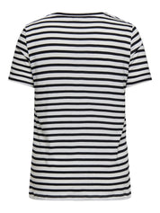 T-Shirt KIKO aus Baumwolle - Cloud Dancer/Black + Print Amo - Weiß | Schwarz