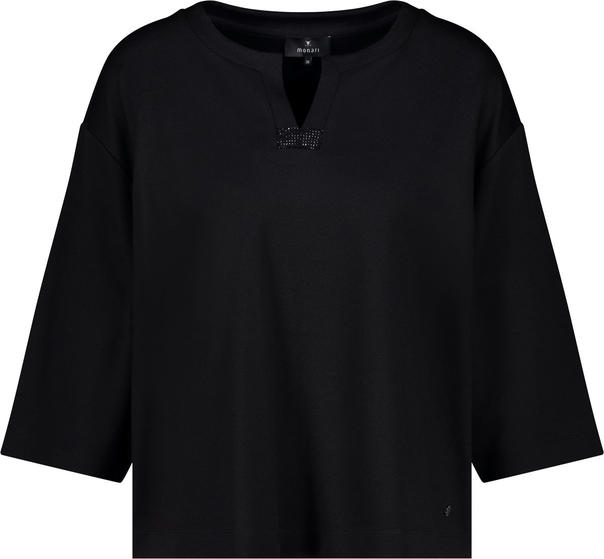 T-Shirt 3/4  Arm - 999 schwarz - Schwarz