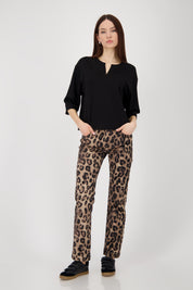 T-Shirt 3/4  Arm - 999 schwarz - Schwarz