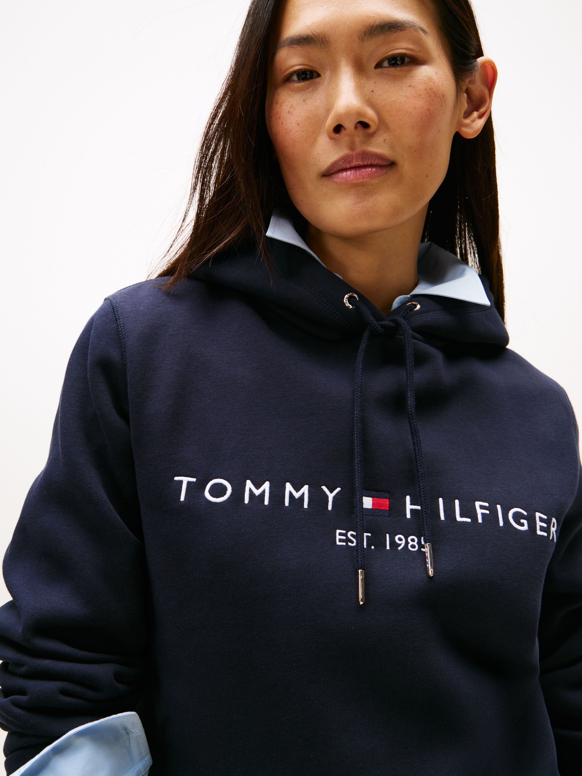 Sweathoodie aus Baumwollmix - DW5-BLUE - Blau