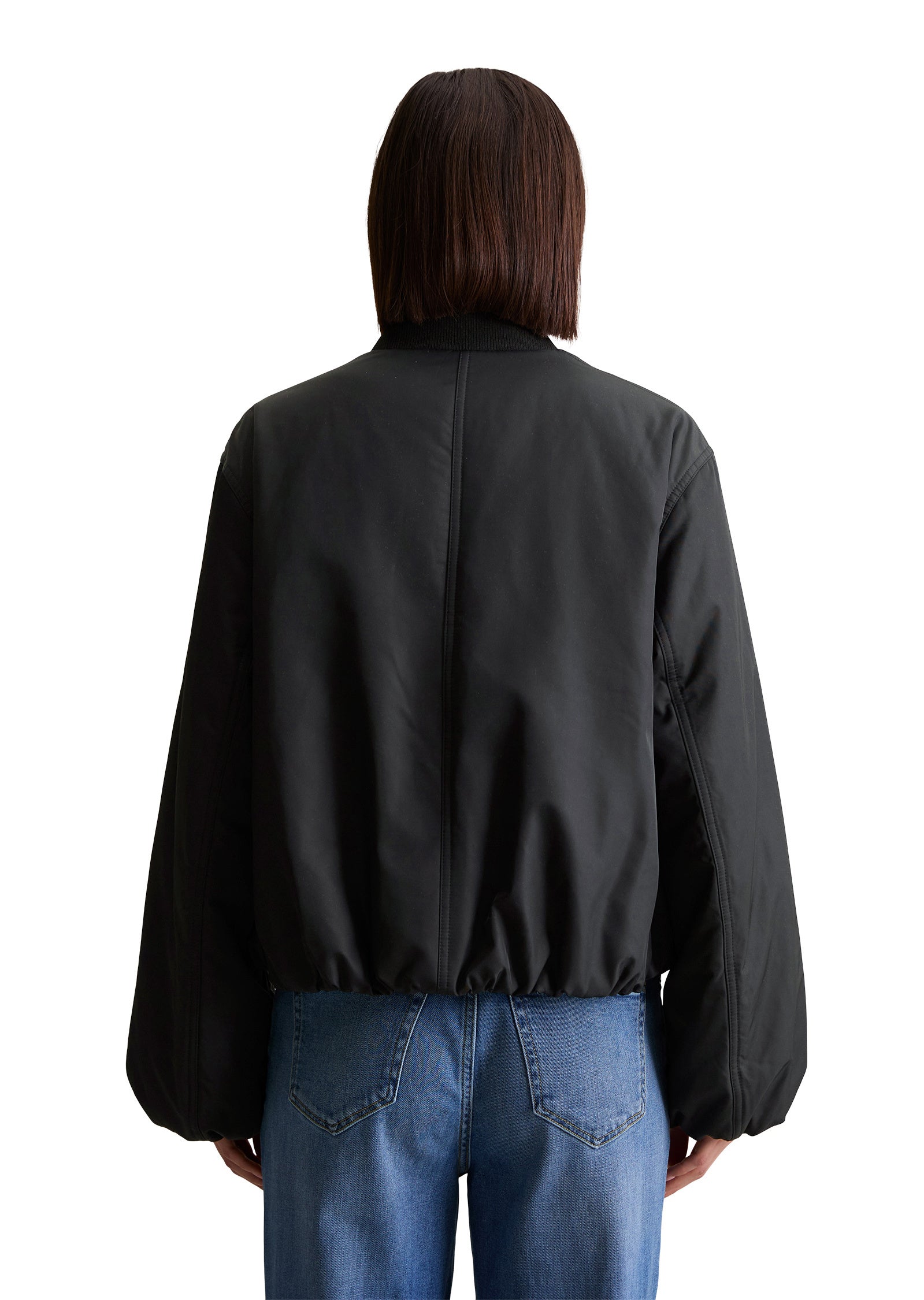 Bomberjacke Relaxed Fit - 0001-Black - Schwarz