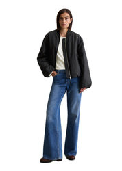 Bomberjacke Relaxed Fit - 0001-Black - Schwarz