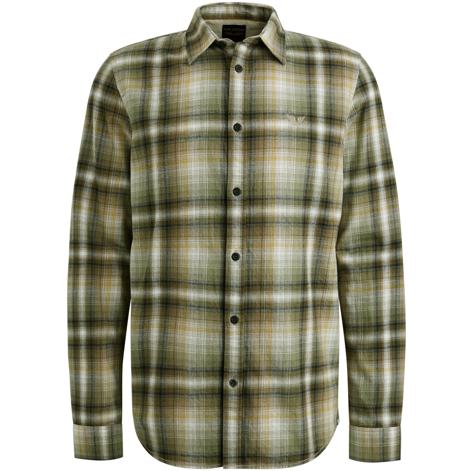 Hemd Regular Fit - 6416-Olive Night - Grün