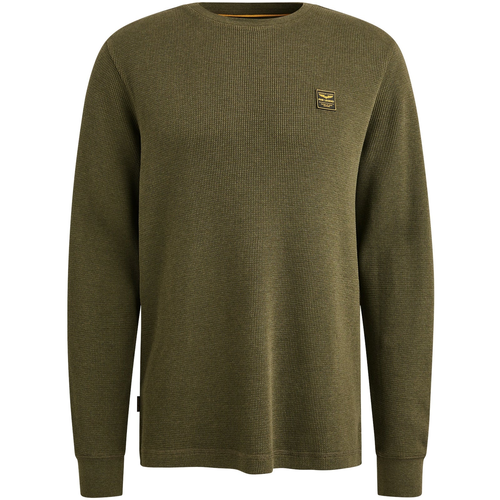 Strickpullover aus Baumwolle - 6416-Olive Night - Khaki