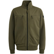 Sweatjacke - 6416-Olive Night - Grün