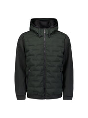 Hybridjacke gesteppt - 124-Dark Steel - Grün