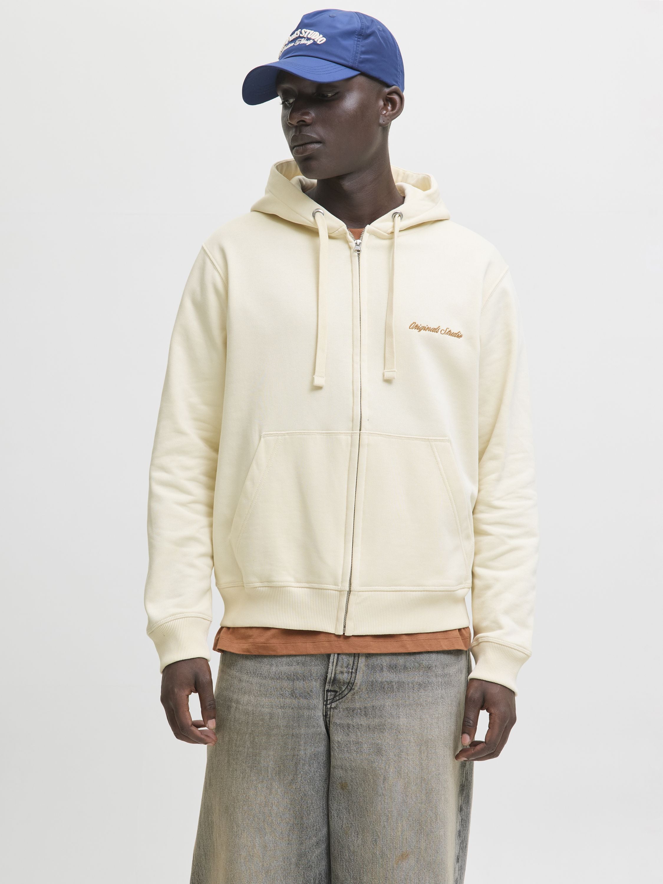 Sweatjacke - Antique White - Creme