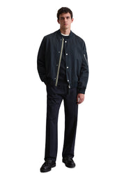 Bomberjacke mit Stehkragen - 888-deep night blue - Blau
