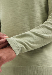 Pullover aus Baumwolle - 197-Light Moss - Grün