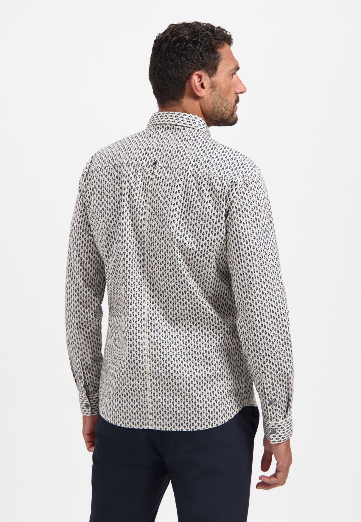 Hemd Regular Fit - 010-White - Beige