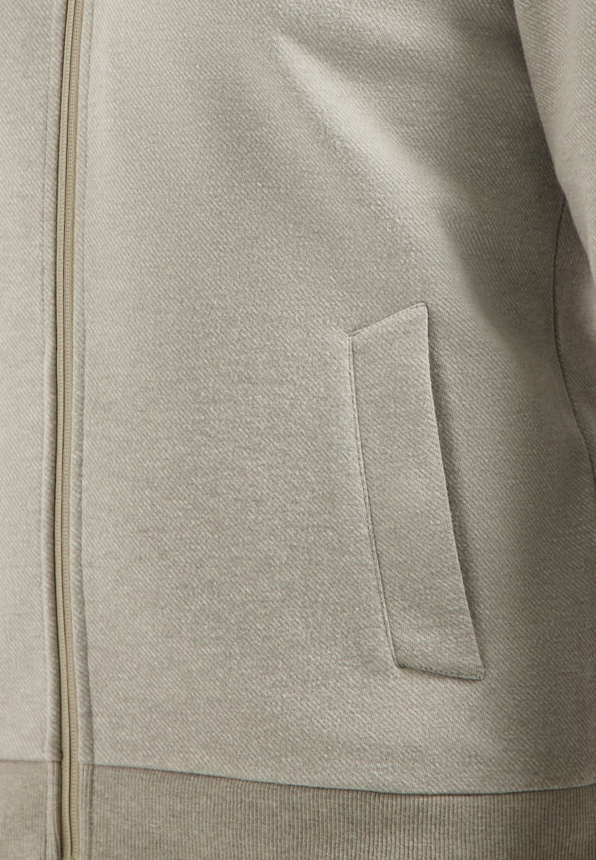 Sweatjacke aus Twillstoff - 015-Sand - Beige