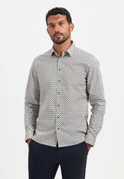 Hemd Regular Fit - 010-White - Beige